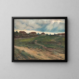 Jakob Koganowsky - Cloudburst over the village.webp