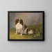 Portrait eines King Charles Spaniels in einer Landschaft - Jakob Philipp Hackert — gerahmtes Bild an der Wand