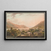 Brienz e il lago di Brienz verso Interlaken - Jakob Samuel Weibel — quadro incorniciato alla parete