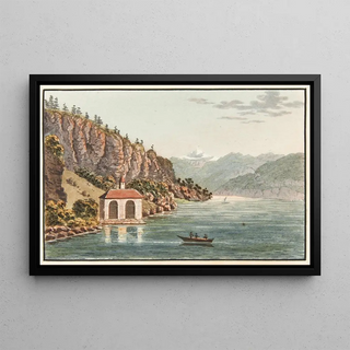 Jakob Samuel Weibel - Chapelle de G Tell au lac des quatre Cantons.webp