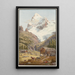 Le Wetterhorn - Jakob Samuel Weibel — gerahmtes Bild an der Wand