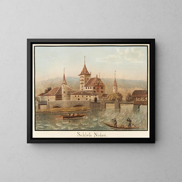 Château de Nidau - Jakob Samuel Weibel — quadro incorniciato alla parete