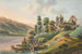 Ansicht des Ringenberg-Schlosses am Brienzersee - Jakob Samuel Weibel — Ansicht des Kunstwerks
