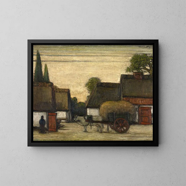 Heuwagen - Jakob Smits — gerahmtes Bild an der Wand