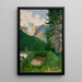 Landschaft mit dem Grab von Maksymilian Gierymski - Jakub Juszczyk — gerahmtes Bild an der Wand