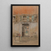 Cour intérieure sur canal gris et rouge - James Abbott McNeill Whistler — quadro incorniciato alla parete