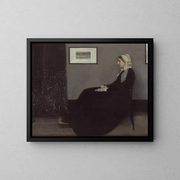 Portrait der Mutter des Künstlers - James Abbott McNeill Whistler — gerahmtes Bild an der Wand