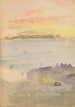 Sonnenaufgang in Grau und Orange - James Abbott McNeill Whistler — Ansicht des Kunstwerks