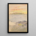 Sonnenaufgang in Grau und Orange - James Abbott McNeill Whistler — gerahmtes Bild an der Wand