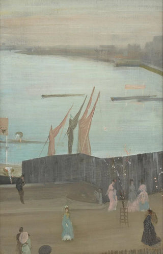 James Abbott McNeill Whistler - Variations in Pink and Grey Chelsea.webp