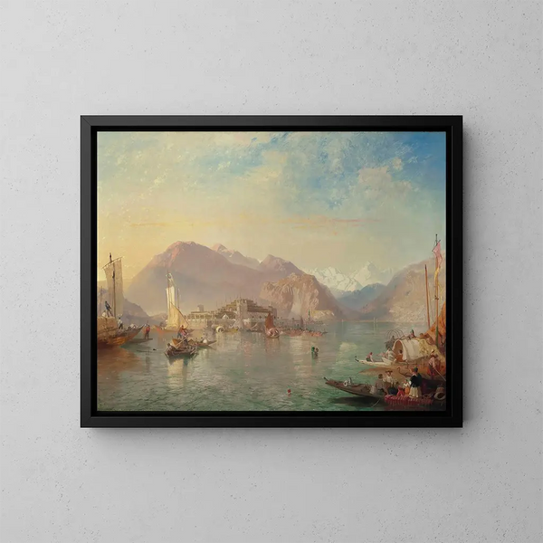 Isola Bella, lago Maggiore, Italia - James Baker Pyne — quadro incorniciato alla parete