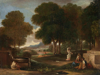 James Barry - Landscape with a Man Washing his Feet at a Fountain.webp