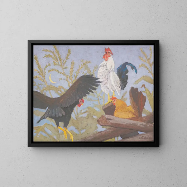 Vogel Fantasie - James C. Kulhanek — gerahmtes Bild an der Wand