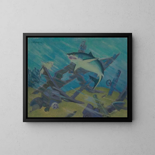 Profondeurs - James C. Kulhanek — gerahmtes Bild an der Wand