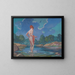 La Dame en train de patauger - James C. Kulhanek — quadro incorniciato alla parete