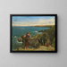 I raccoglitori di funghi - James Clarke Hook — quadro incorniciato alla parete