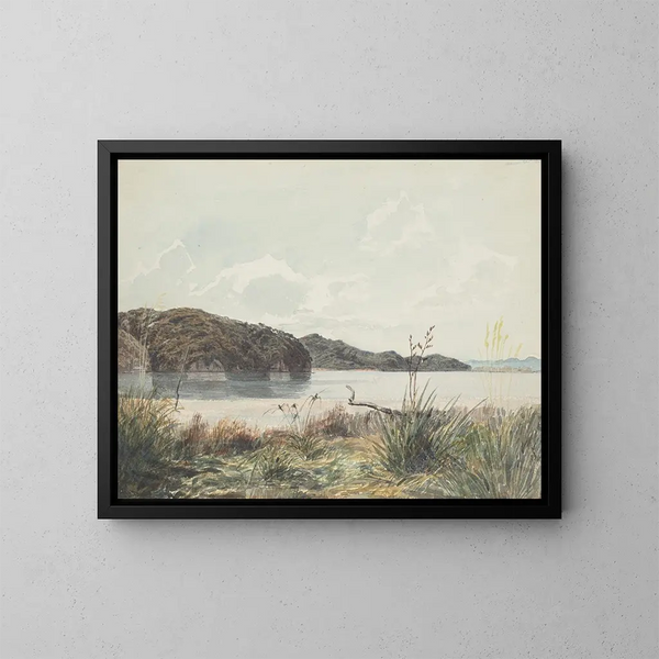 Wanganui-Ouest vu du nord-est - James Crowe Richmond — gerahmtes Bild an der Wand