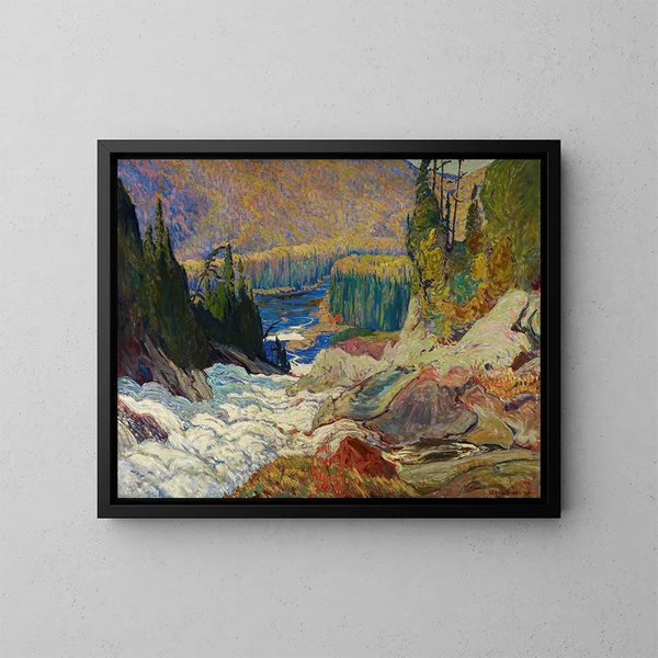 Chutes de la rivière Montréal - James Edward Hervey MacDonald — gerahmtes Bild an der Wand