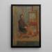 Ensor an seinem Staffelei - James Ensor — gerahmtes Bild an der Wand