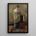 Die Dame mit dem Fächer - James Ensor — gerahmtes Bild an der Wand