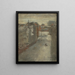 L'avenue Van Iseghem sous la neige - James Ensor — gerahmtes Bild an der Wand