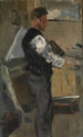 Willy Finch im Atelier - James Ensor — Ansicht des Kunstwerks