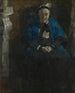 Frau mit blauer Schalkragen - James Ensor — Ansicht des Kunstwerks