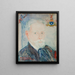 Selbstporträt des Barons James Ensor, sein Teufel, seine Wappen - James Ensor — gerahmtes Bild an der Wand