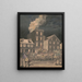 Incendio a Filadelfia - James Fuller Queen — quadro incorniciato alla parete