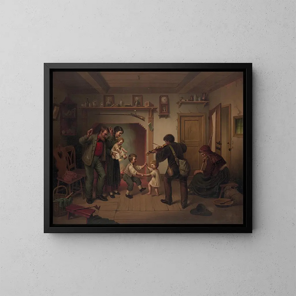 Macht der Musik nach A. Dircks - James Fuller Queen — gerahmtes Bild an der Wand