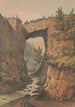 Der natürliche Bogen im Rockbridge County, VA, nach einer Skizze von Maj Ths H Williamson - James Fuller Queen — Ansicht des Kunstwerks