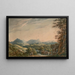 Landschaft mit Bergen - James George Oben — gerahmtes Bild an der Wand