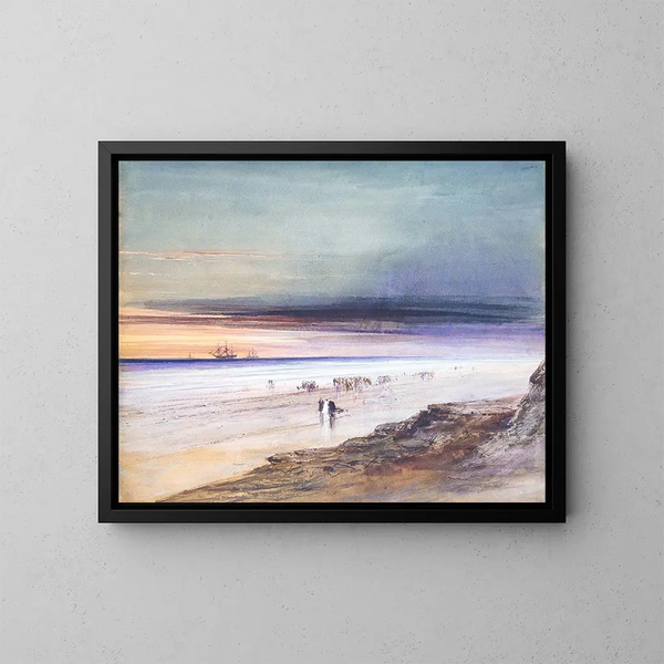 Strandszene - James Hamilton — gerahmtes Bild an der Wand