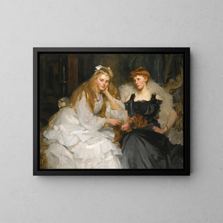 James Jebusa Shannon - Portraits Of Lorna And Dorothy Bell Daughters Of W Heward Bell Esq.webp