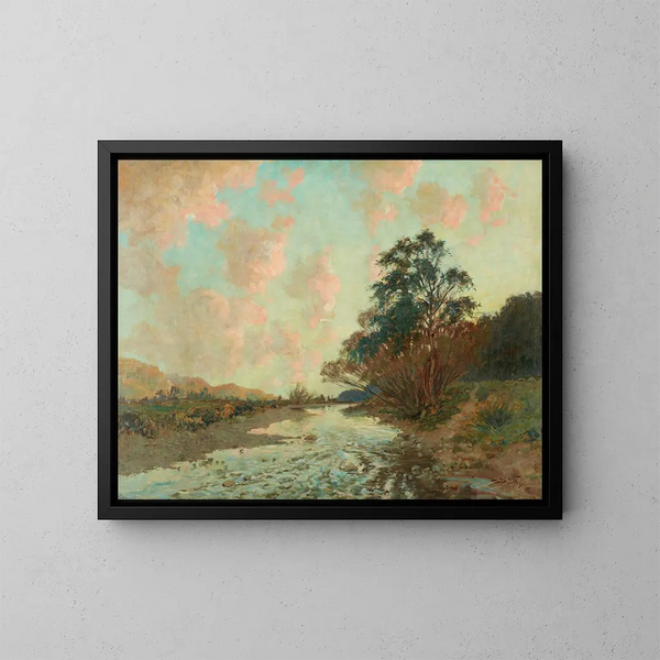 Fluss Hutt - James Nairn — gerahmtes Bild an der Wand