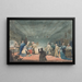 Hospitalité des villageois aux voyageurs du carrosse en panne - James Pollard — framed artwork on a wall