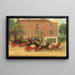 Les diligences Birmingham Tally-Ho passant devant l'auberge Crown Holloway - James Pollard — framed artwork on a wall