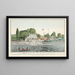 Vue de l'hôtel Hurlgate Ferry de JM Dunlap - James S Baillie — gerahmtes Bild an der Wand