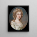 Portrait einer Dame - James Scouler — gerahmtes Bild an der Wand