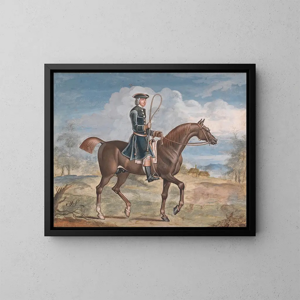 Monsieur Woodward à cheval - James Seymour — gerahmtes Bild an der Wand