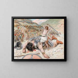 James Tissot - David Cuts Off the Head of Goliath.webp
