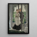 Due figure a una porta La Proposta - James Tissot — quadro incorniciato alla parete