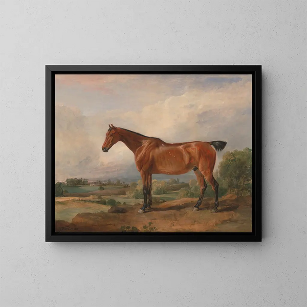 Un cacciatore in un paesaggio - James Ward — quadro incorniciato alla parete