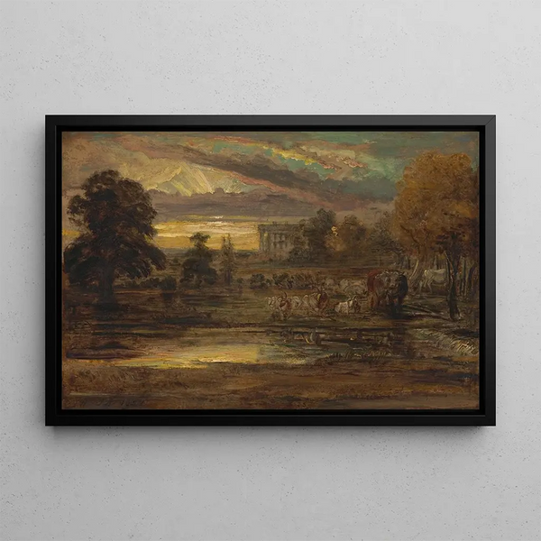 James Ward - Cattle at a Pool at Sunrise.webp