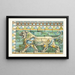 Partie de la frise des lions de l'ancien palais perse à Suse - James Ward — gerahmtes Bild an der Wand