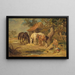 Das Mittagessen - James Ward — gerahmtes Bild an der Wand