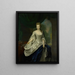 Portrait de Louise Christina Trip - Jan Abel Wassenbergh — gerahmtes Bild an der Wand