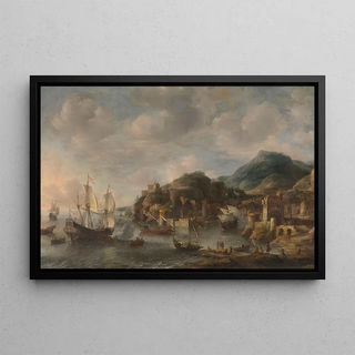 Jan Abrahamsz Beerstraaten - Dutch Ships in a Foreign Port.webp