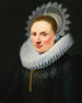 Portrait einer Dame mit einer weißen Spitzenkragen und einem Spitzenhut - Jan Anthonisz van Ravesteyn — Ansicht des Kunstwerks