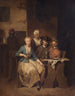 Innenaufnahme mit fünf Figuren - Jan Baptist Lambrechts — Ansicht des Kunstwerks